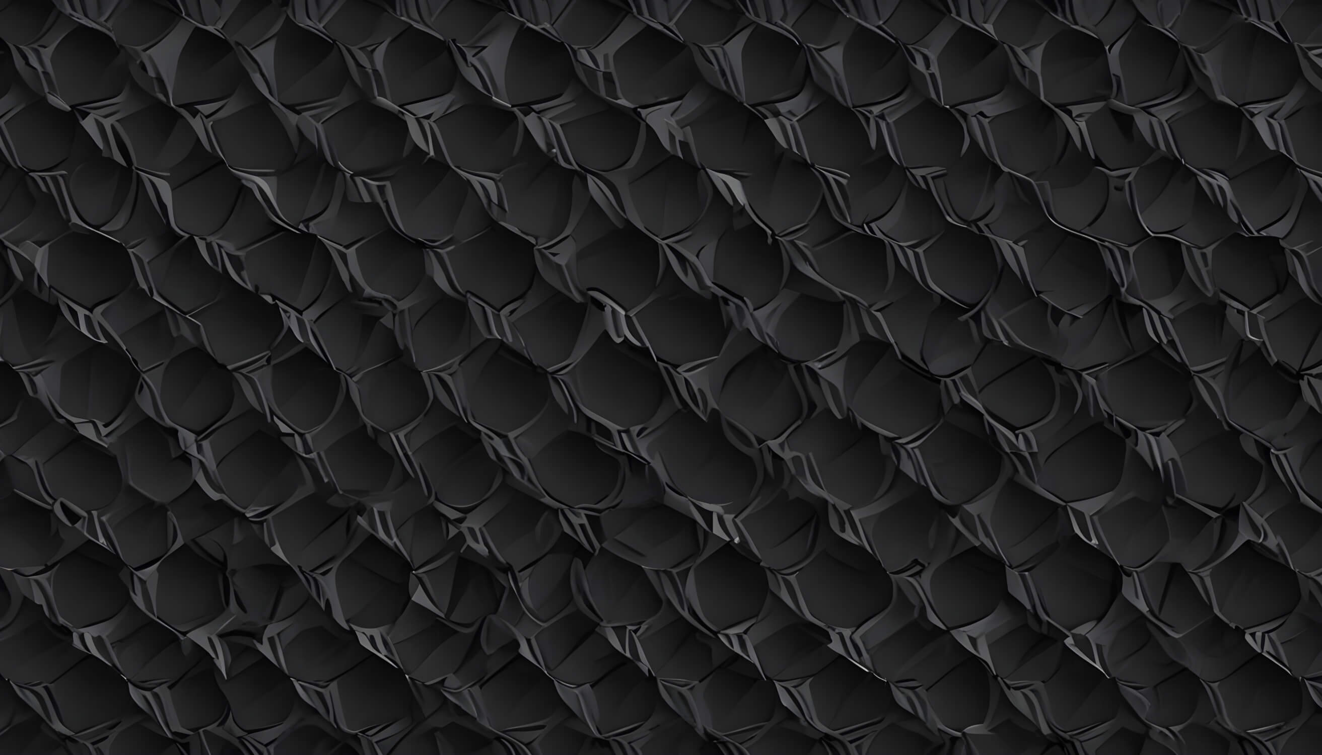 Black snake skin pattern design file showing detailed 3D scale texture