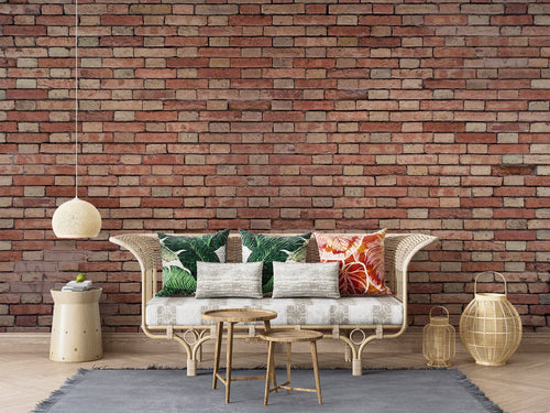 3D geometric wallpaper showcased in a bright office space with natural lighting