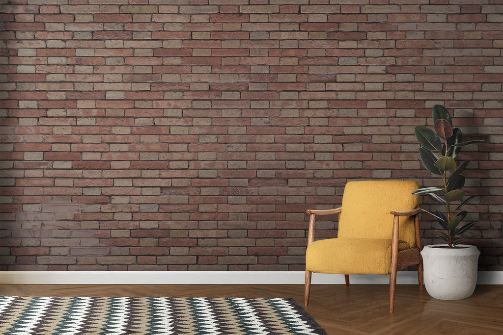 Modern grey geometric wallpaper transforming a hallway with dimensional effects