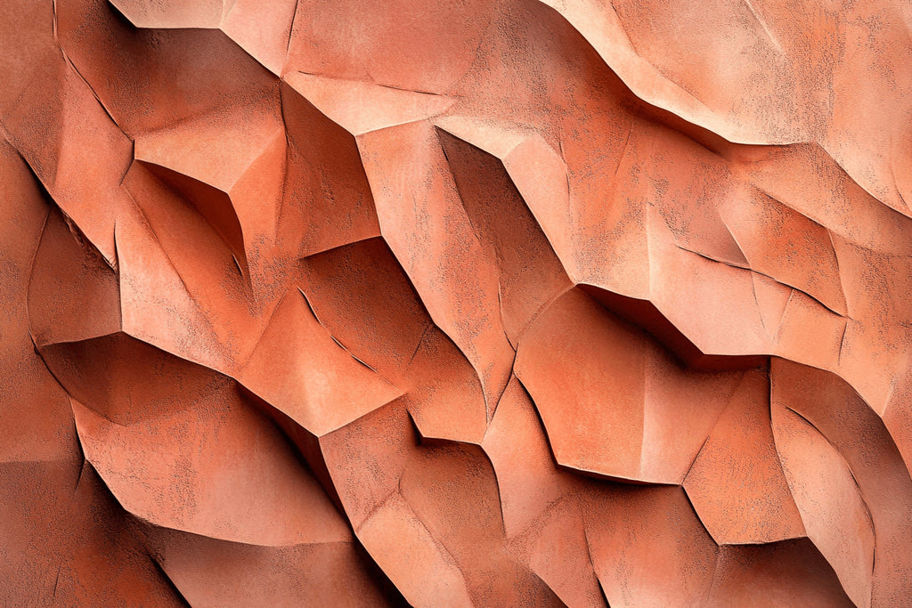 Design file of 3D geometric pattern showing intricate terracotta sculptural details