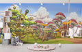 Fantasy Treehouse Mural Wallpaper | Magical Mushroom Forest Adventure