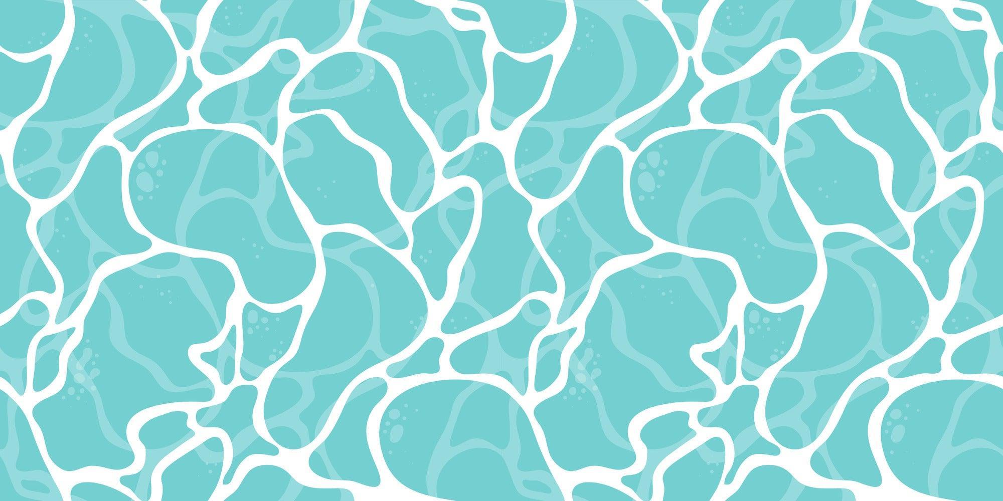 Abstract aqua water ripple pattern design file showing fluid motion and organic curves