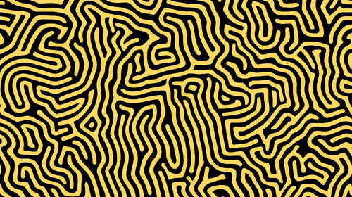 Black and Gold Geometric Maze wallpaper design file showing intricate pattern detail