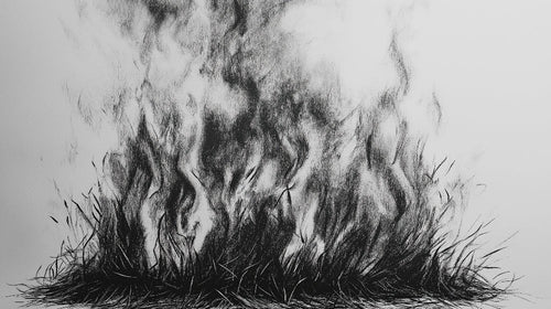 Abstract grass design file showing intricate black and white pattern details