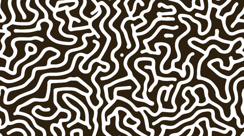 Black and white organic pattern design file showing flowing lines and geometric shapes
