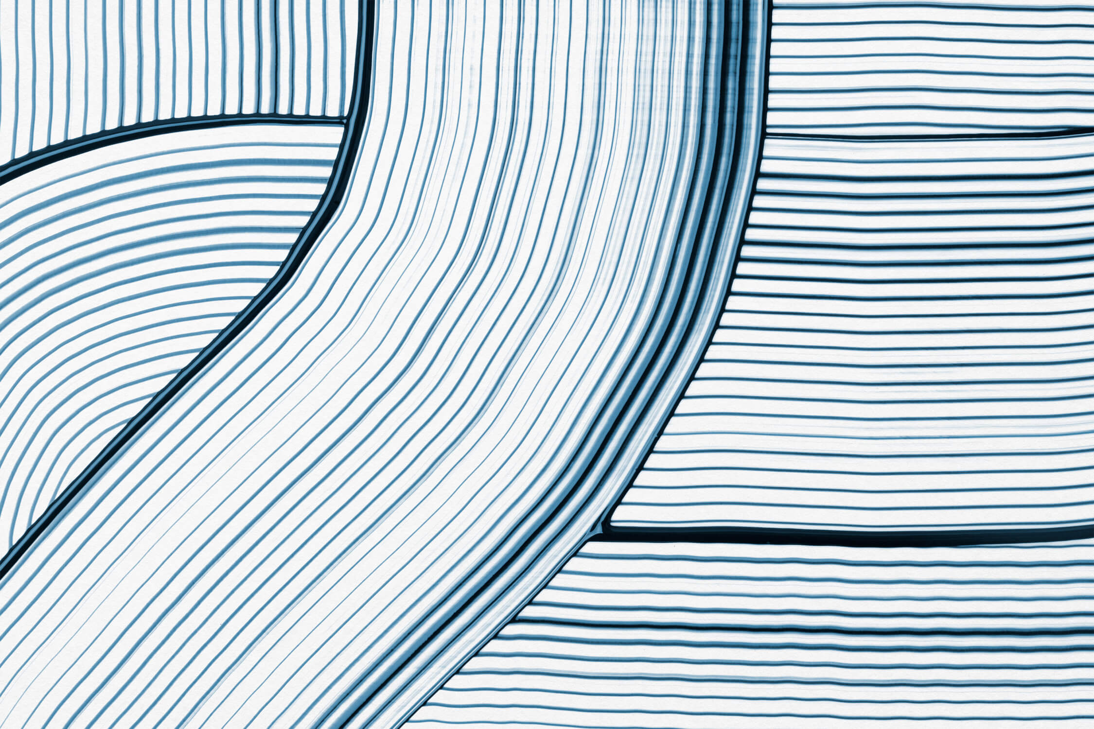 Blue wave line pattern design file showing intricate flowing curves and geometric details