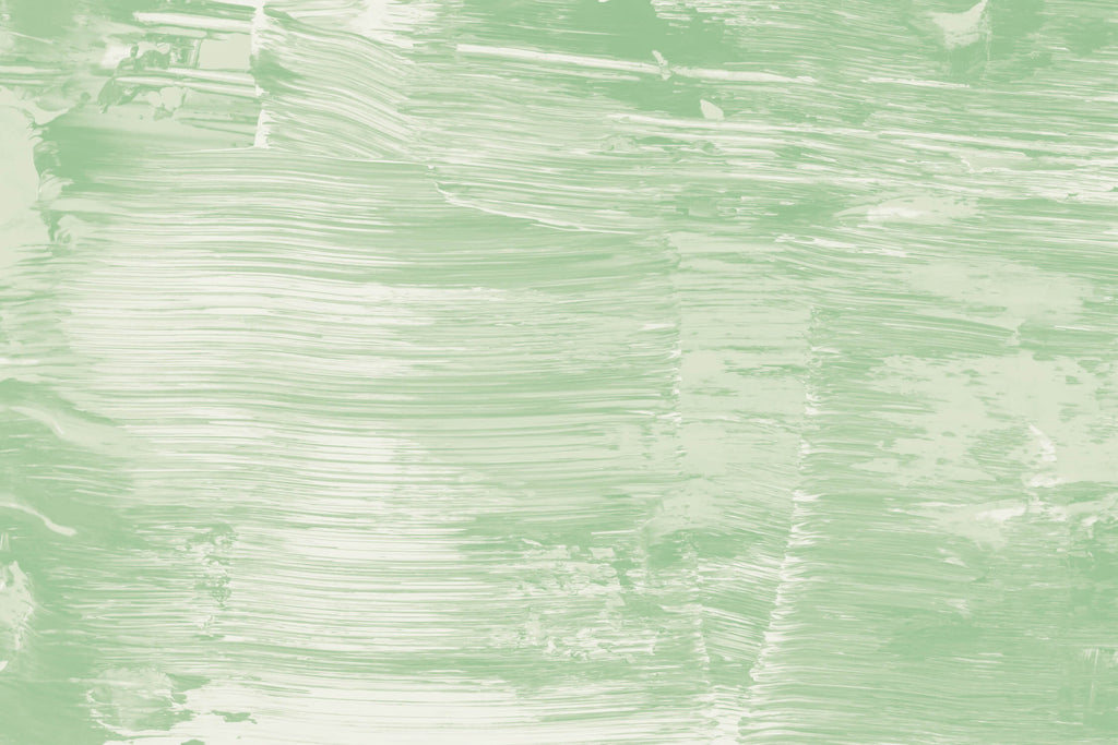 Green brushstroke pattern design file showing full abstract wall mural detail