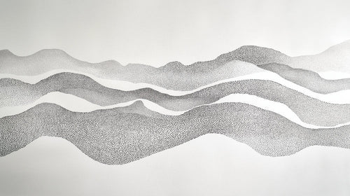 Abstract dotted mountain waves design file showing the full pattern and detail