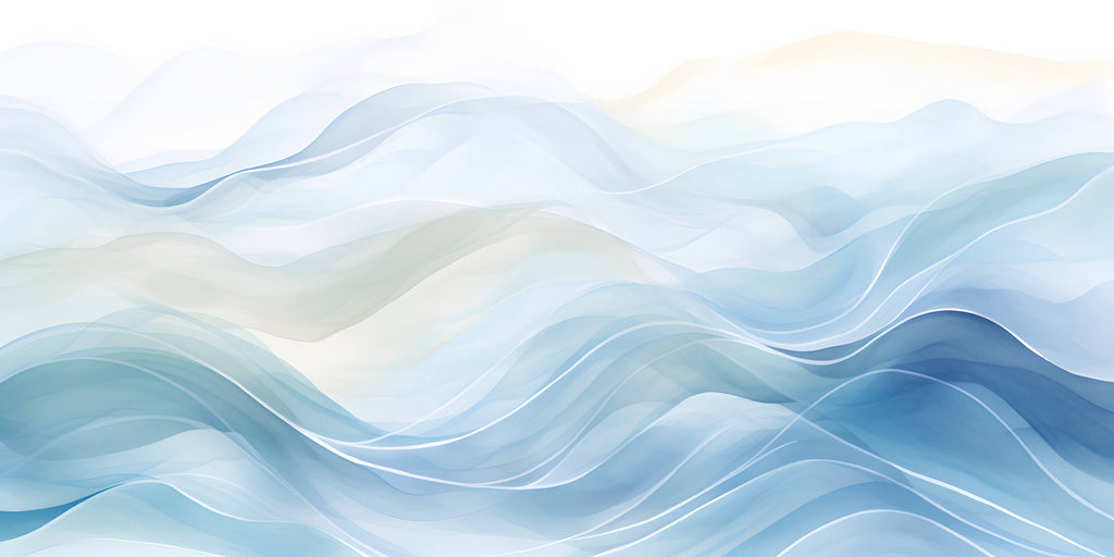 Blue wave abstract wallpaper design file showing fluid pattern detail