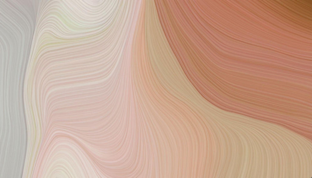 Design file of flowing lines pattern in terracotta and beige showing organic wave movements