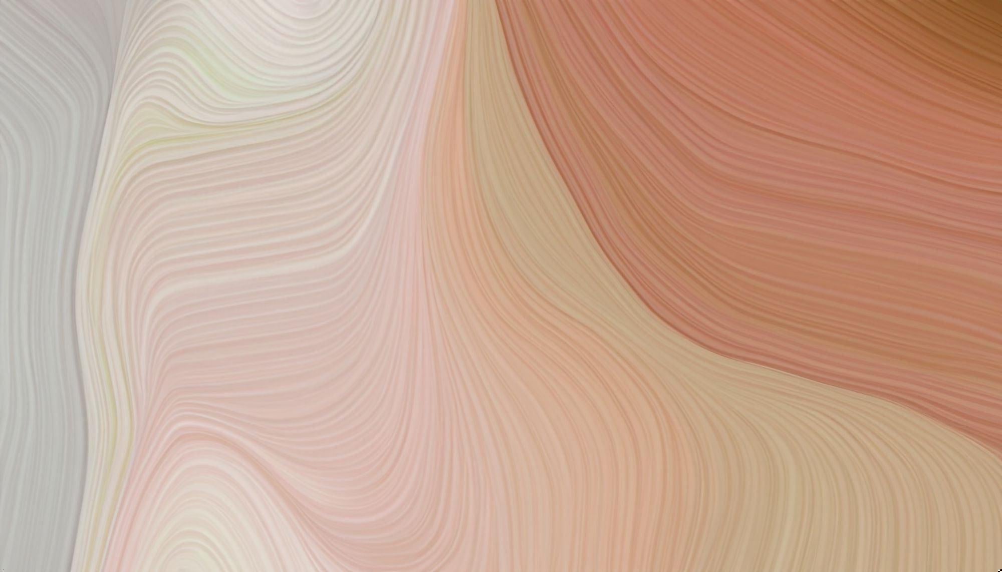 Design file of flowing lines pattern in terracotta and beige showing organic wave movements