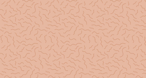 Abstract terracotta flowing lines design file showing the complete pattern