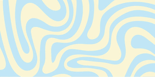 Abstract wave wallpaper design file showing fluid curved lines in soft blue and beige tones