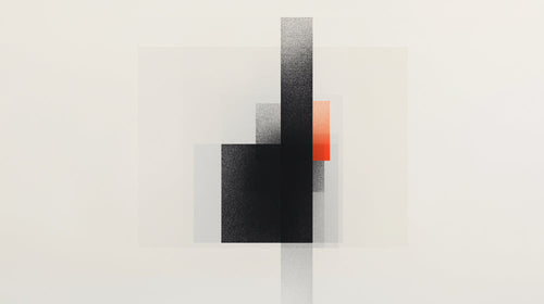 Abstract geometric black and orange wallpaper design file showing pattern detail