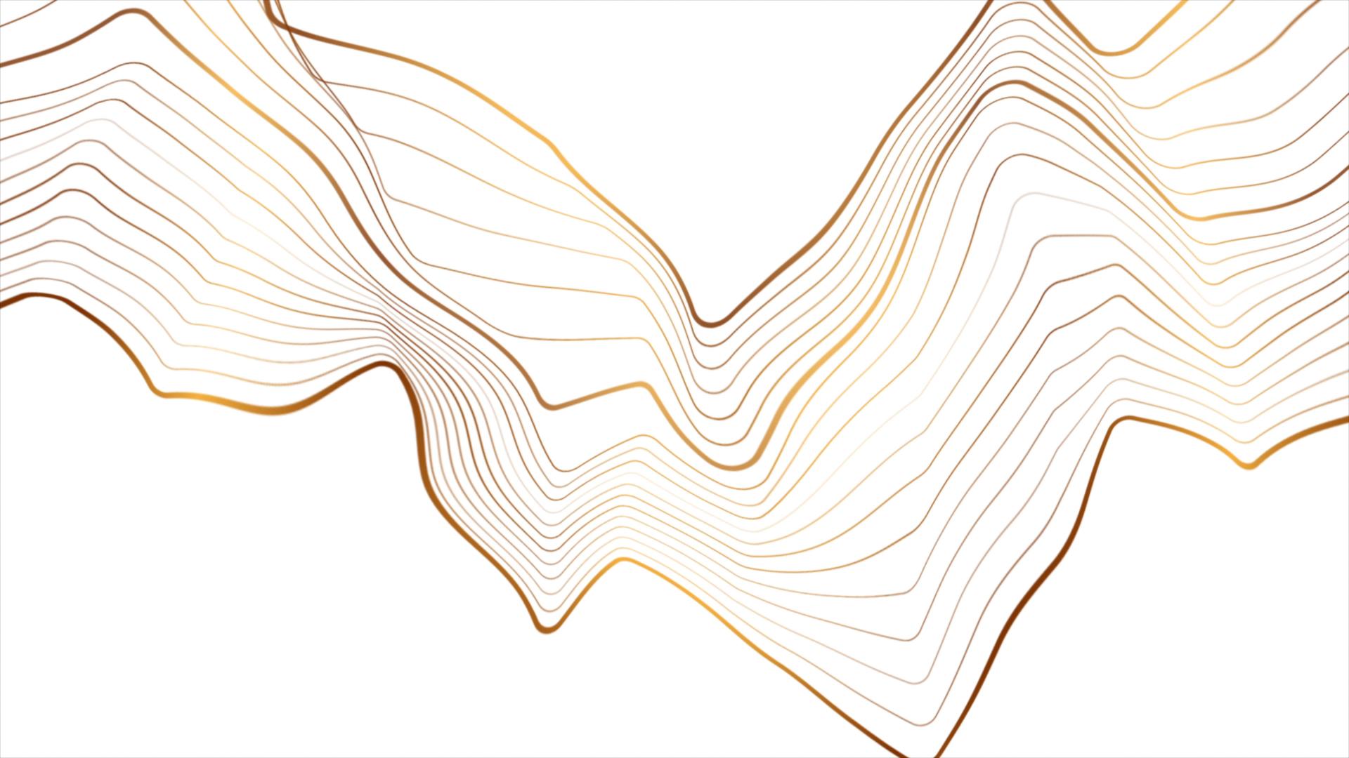 Design file showing flowing golden waves pattern on white background