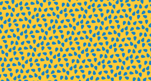 Blue dots abstract pattern design file showing full repeat and color detail
