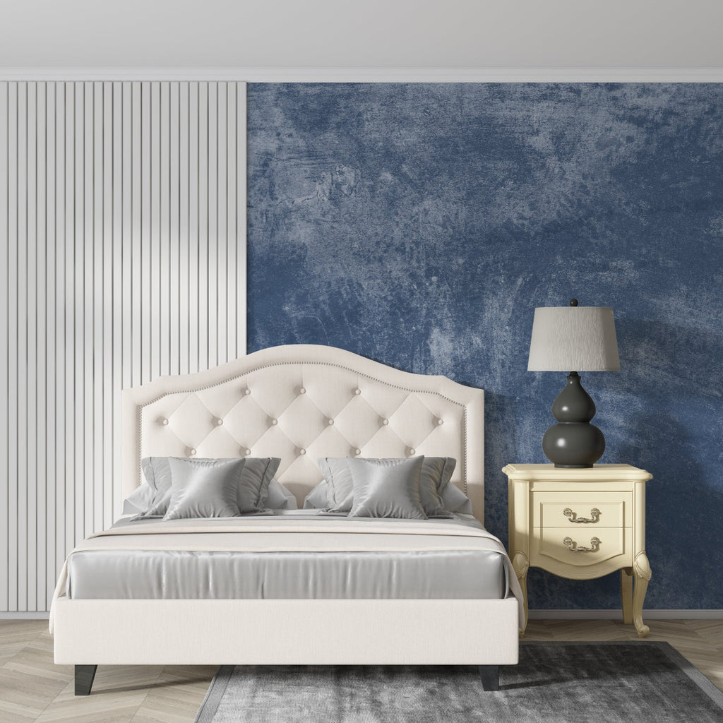 Stone effect wall mural showcased in a contemporary home office space