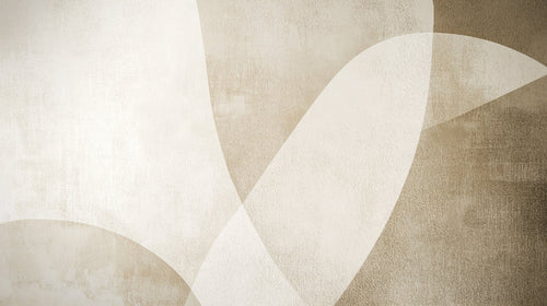 Abstract beige curved shapes wallpaper design file showing elegant flowing pattern and refined details