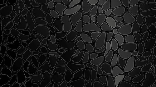 Black geometric pattern design file showing intricate silver-outlined shapes