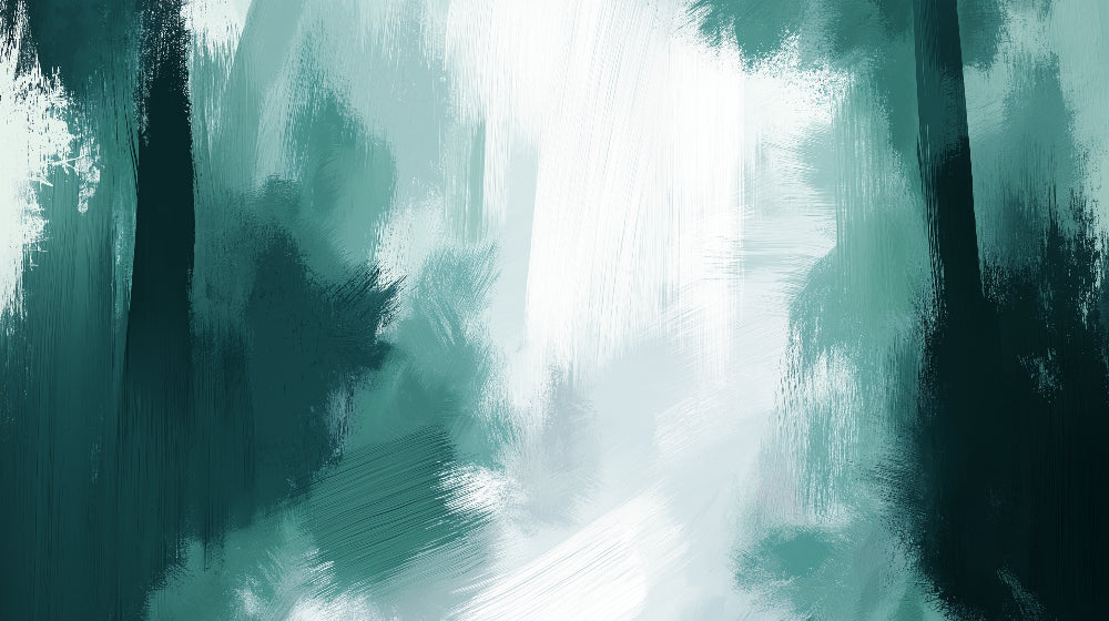 Green watercolor abstract wallpaper design file showing fluid artistic pattern