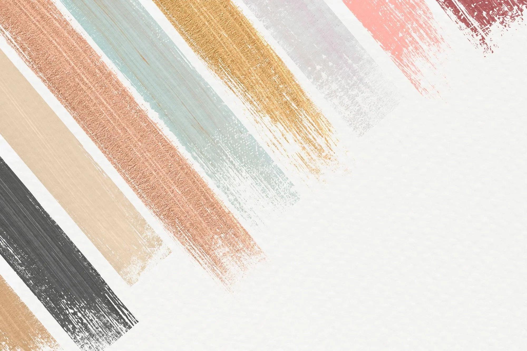 Abstract brush strokes design file showing soft pastel colors and metallic accents pattern