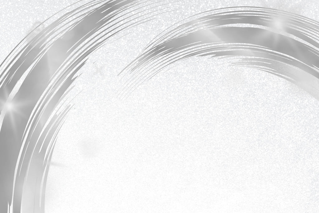 Design file showing silver brushstroke pattern with detailed texture and metallic effects