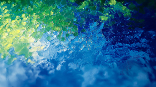 Ocean-inspired abstract wallpaper design file showing detailed blue and green texture pattern