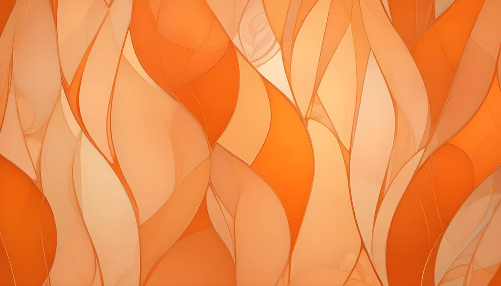 Design file of orange wave abstract pattern showing intricate flowing details