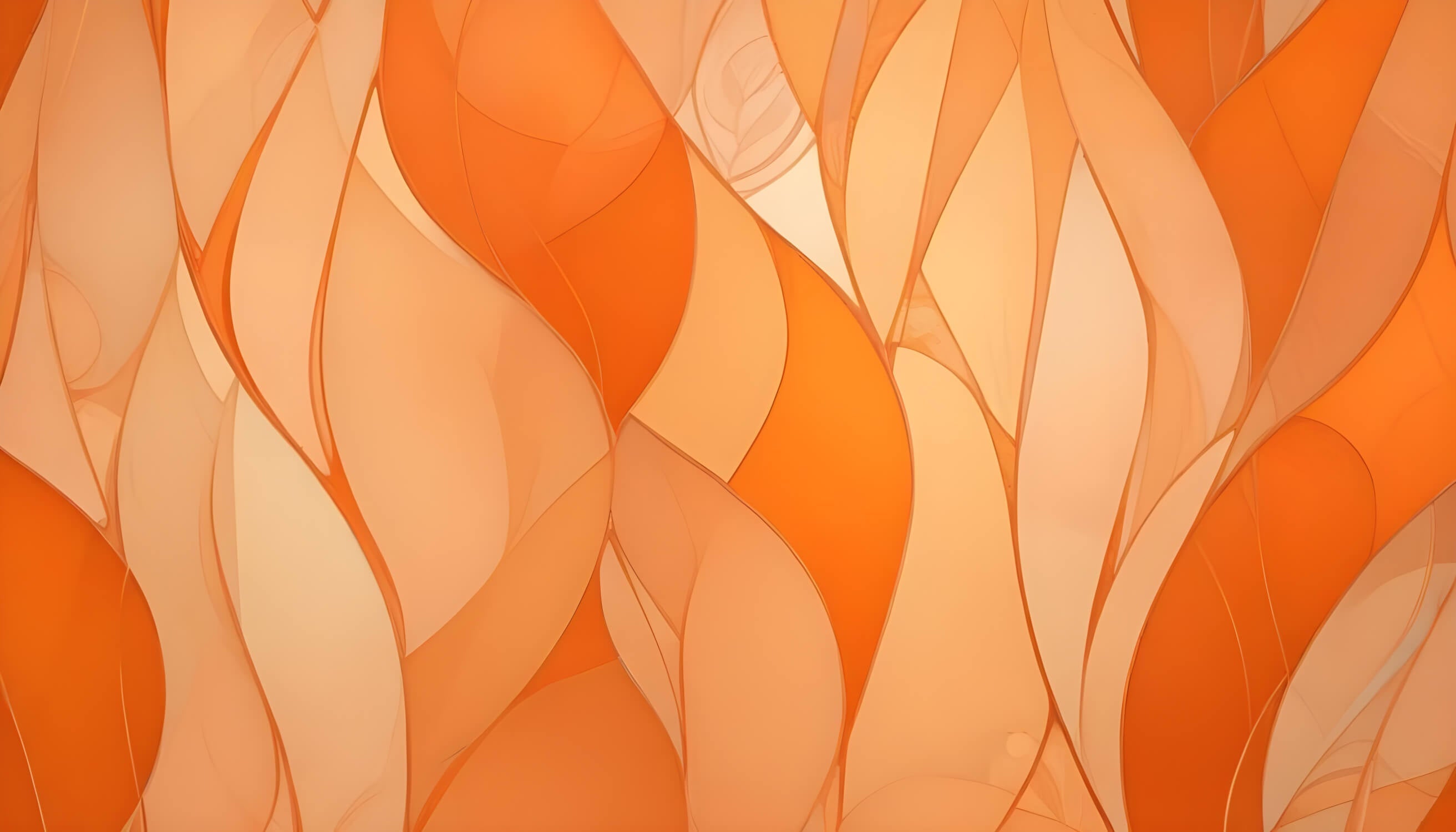 Design file of orange wave abstract pattern showing intricate flowing details