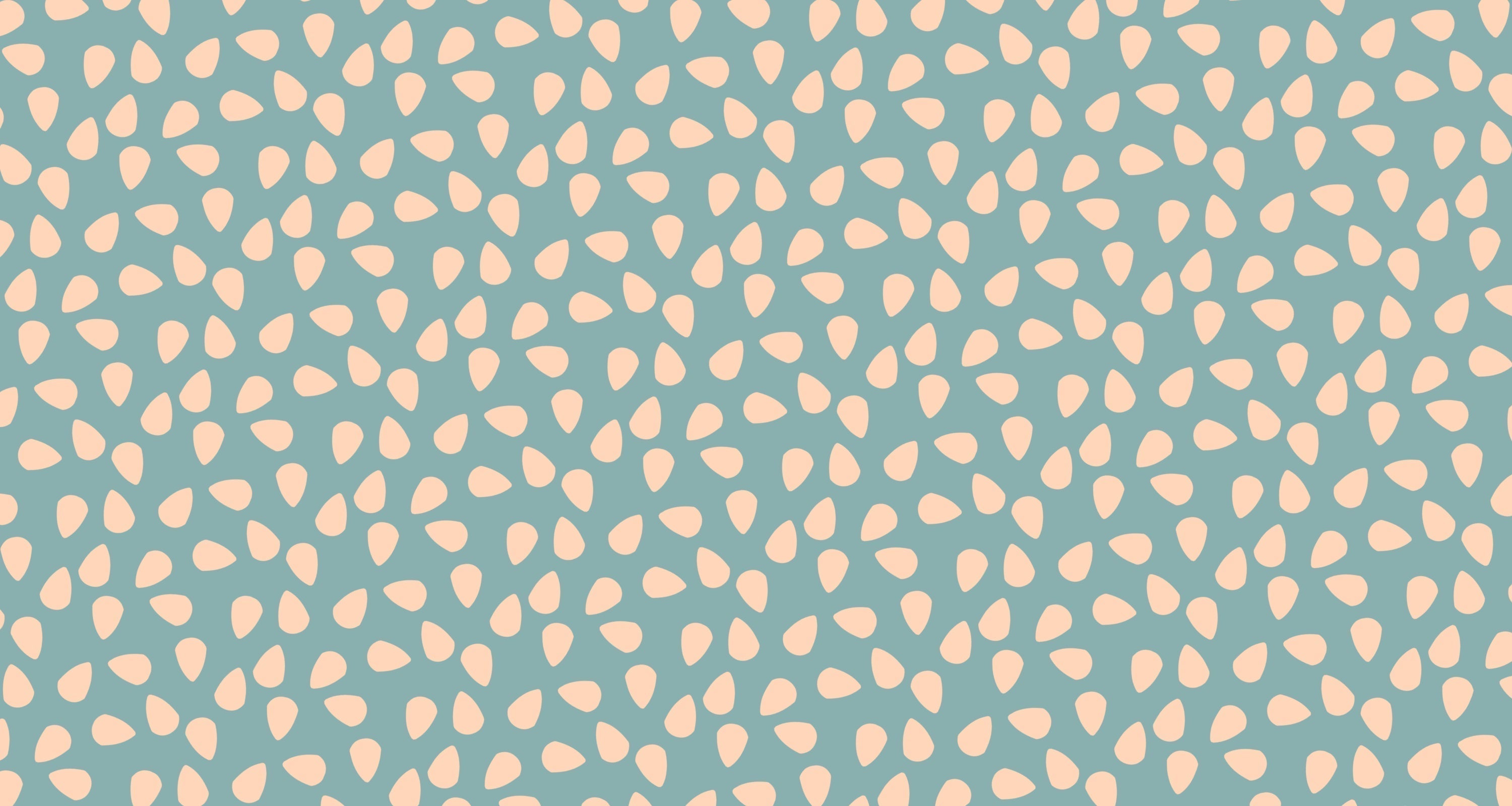 Organic droplet pattern design file showing peaceful pastel color arrangement