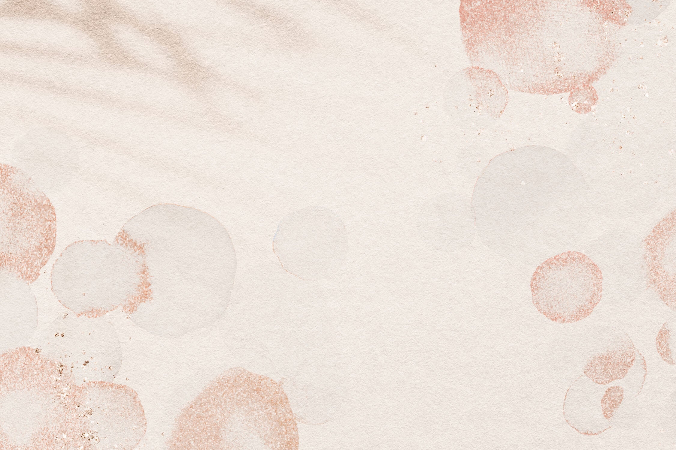 Abstract circular pattern design file showing soft terracotta shapes on beige background