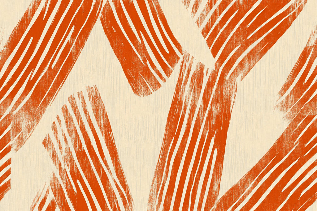 Terracotta abstract brushstroke pattern design file showing organic textures and warm tones