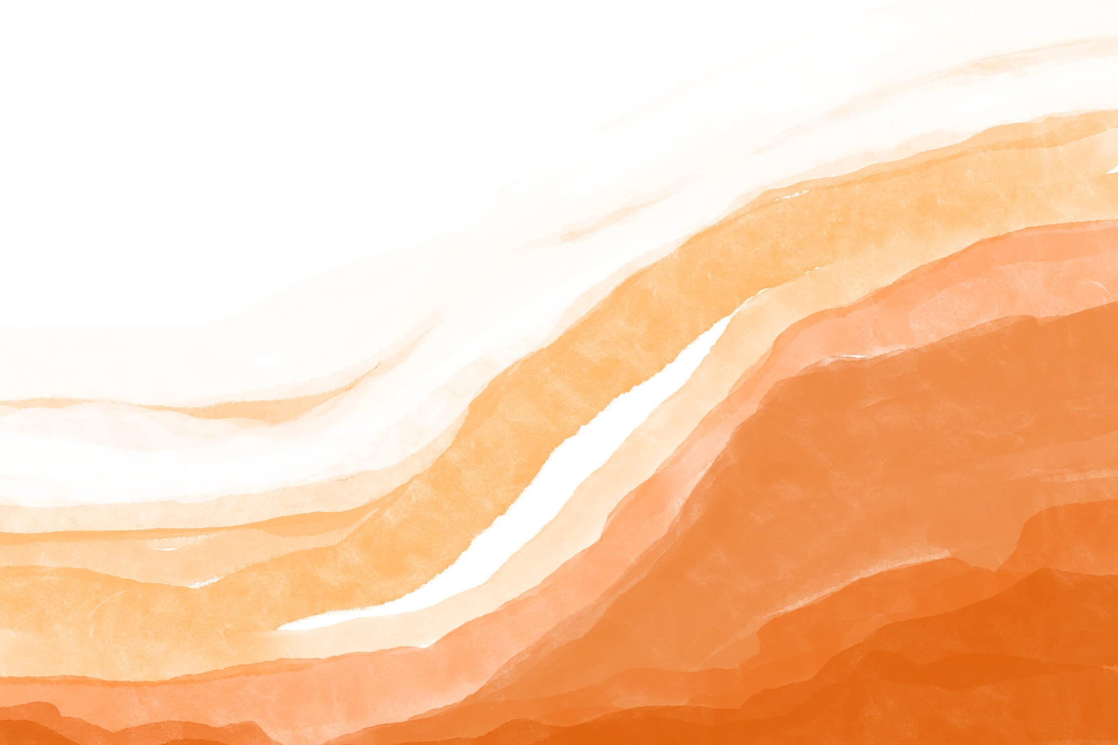 Terracotta watercolor waves design file showing fluid pattern and warm color details
