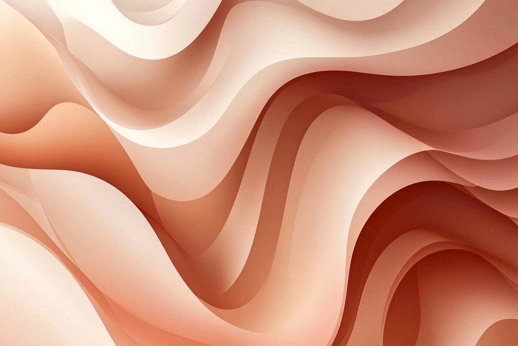 Abstract terracotta waves design file showing intricate pattern detail and color gradients