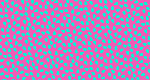 Turquoise drops on pink pattern design file showing seamless abstract wallpaper pattern