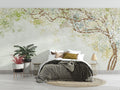 Cherry Blossom Mural Wallpaper | Soft White Watercolor Design