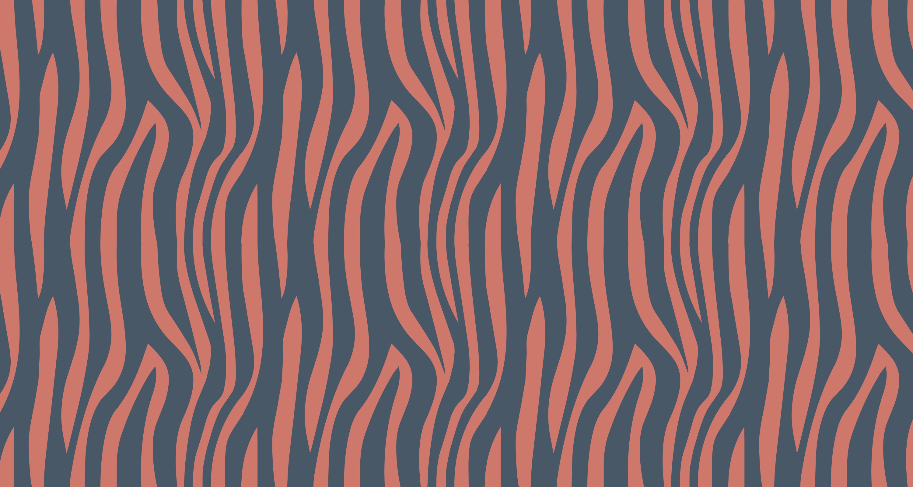 Terracotta zebra stripe design file showing the pattern's fluid movement and natural flow