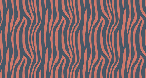 Terracotta zebra stripe design file showing the pattern's fluid movement and natural flow