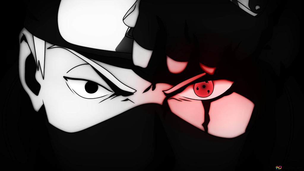 Detailed design file showing sharp red eyes pattern on black background