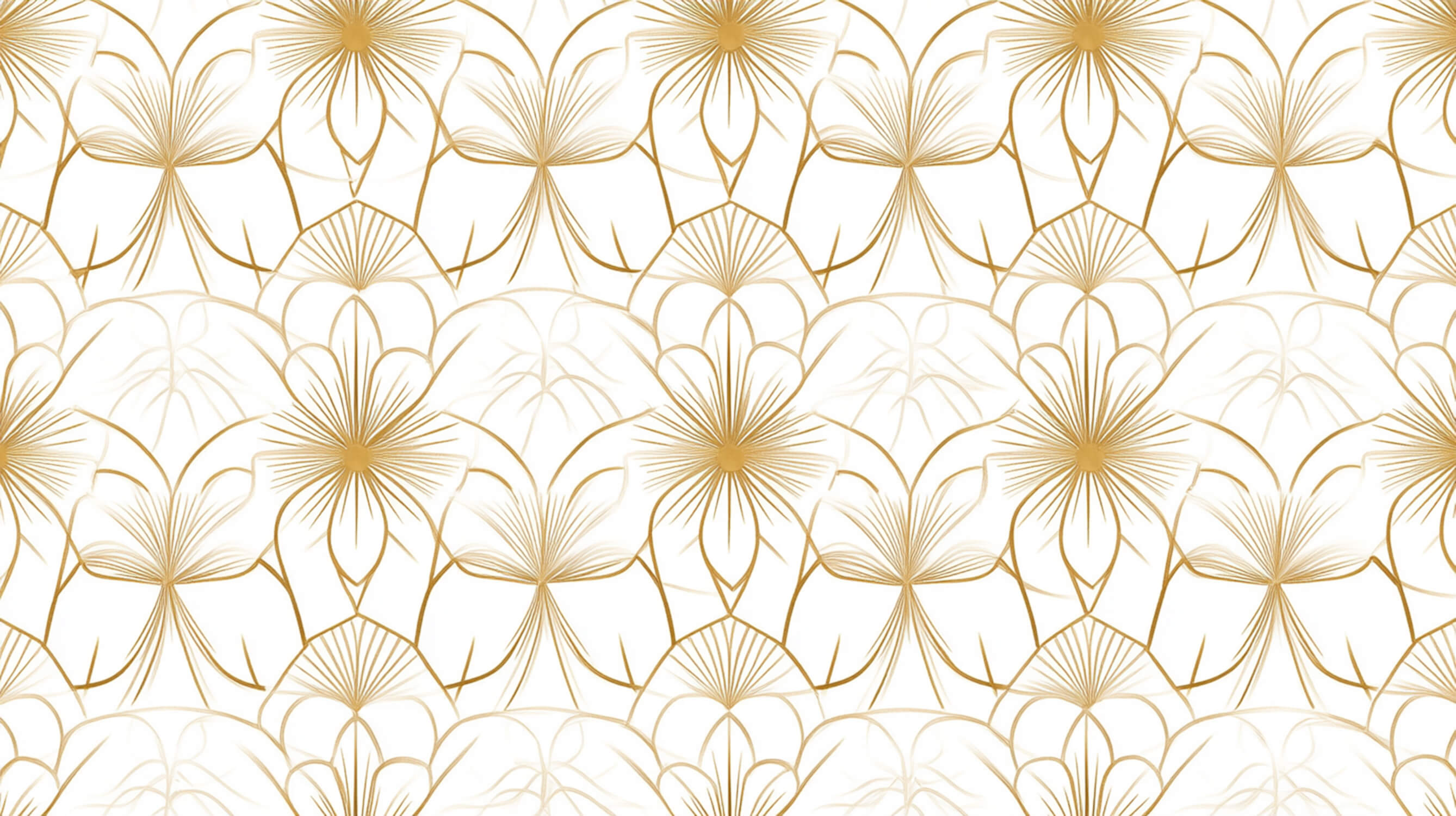 Art Deco golden floral pattern design file showing intricate details and metallic accents