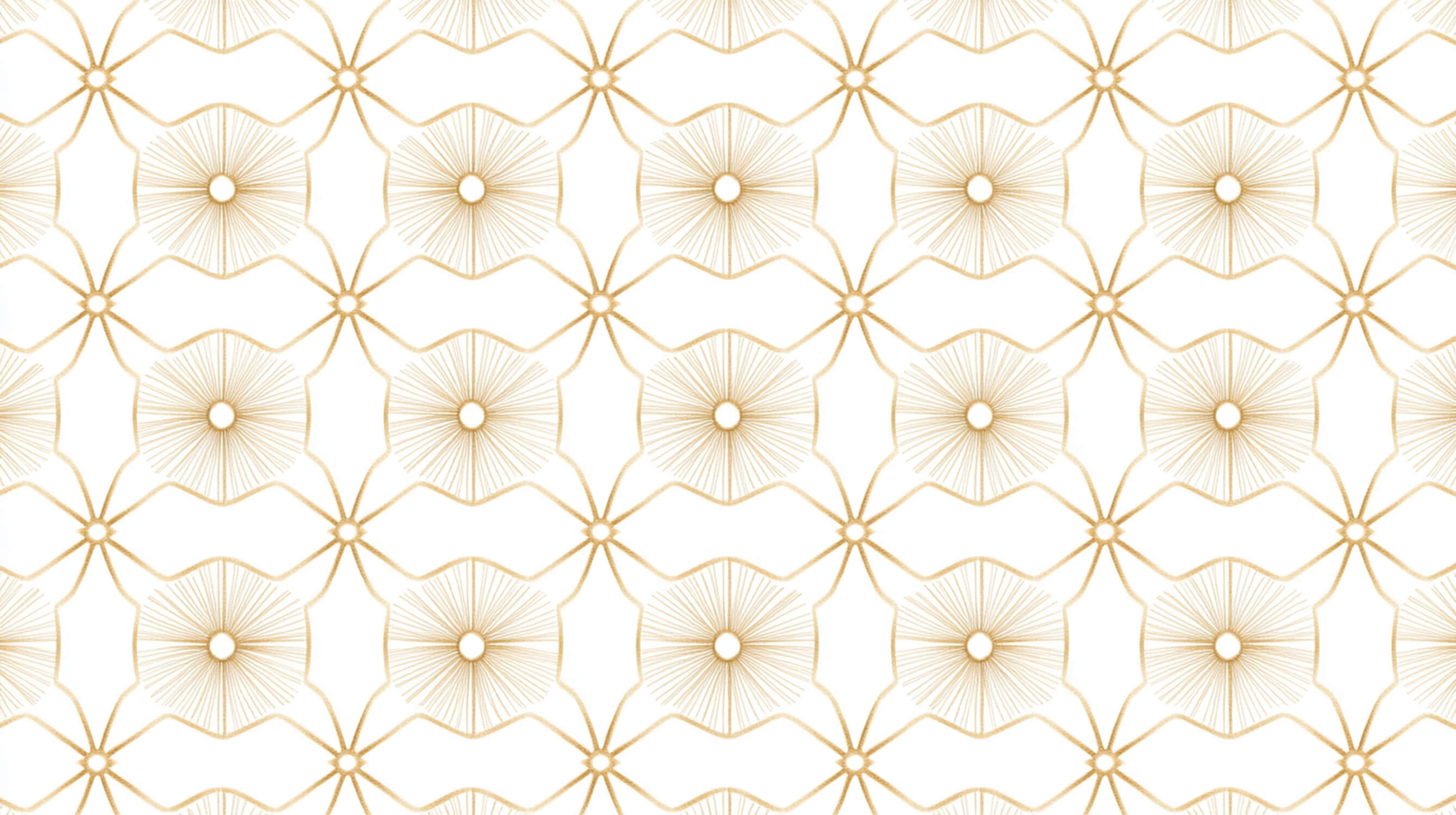 Art deco geometric pattern design file showing intricate golden sunburst details on white