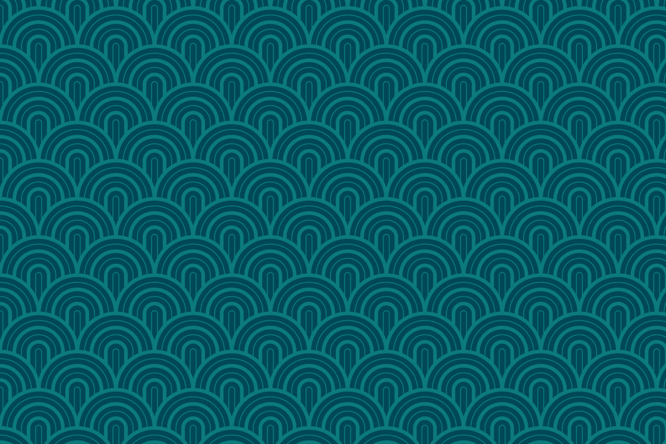 Teal art deco geometric arch pattern design file showing intricate details