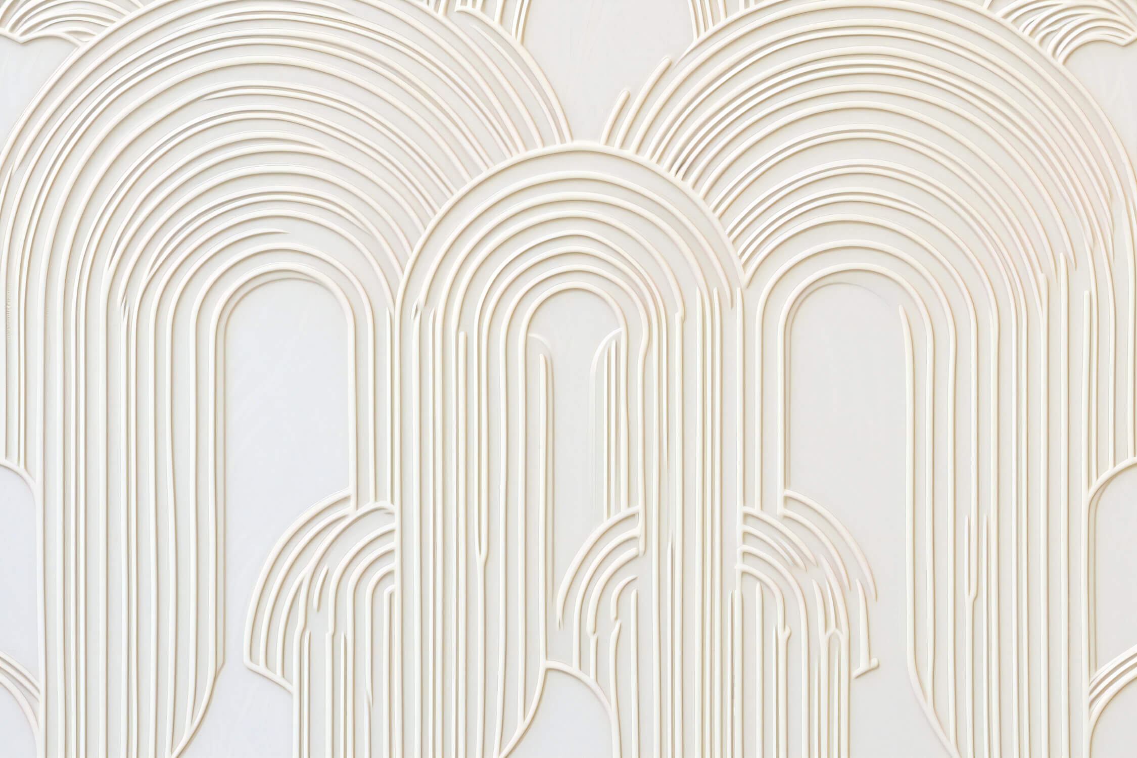 White curved arches design file showing the precise geometric pattern and clean lines
