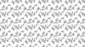 Black and white bamboo wallpaper creating a peaceful atmosphere in a modern living room with minimal furniture