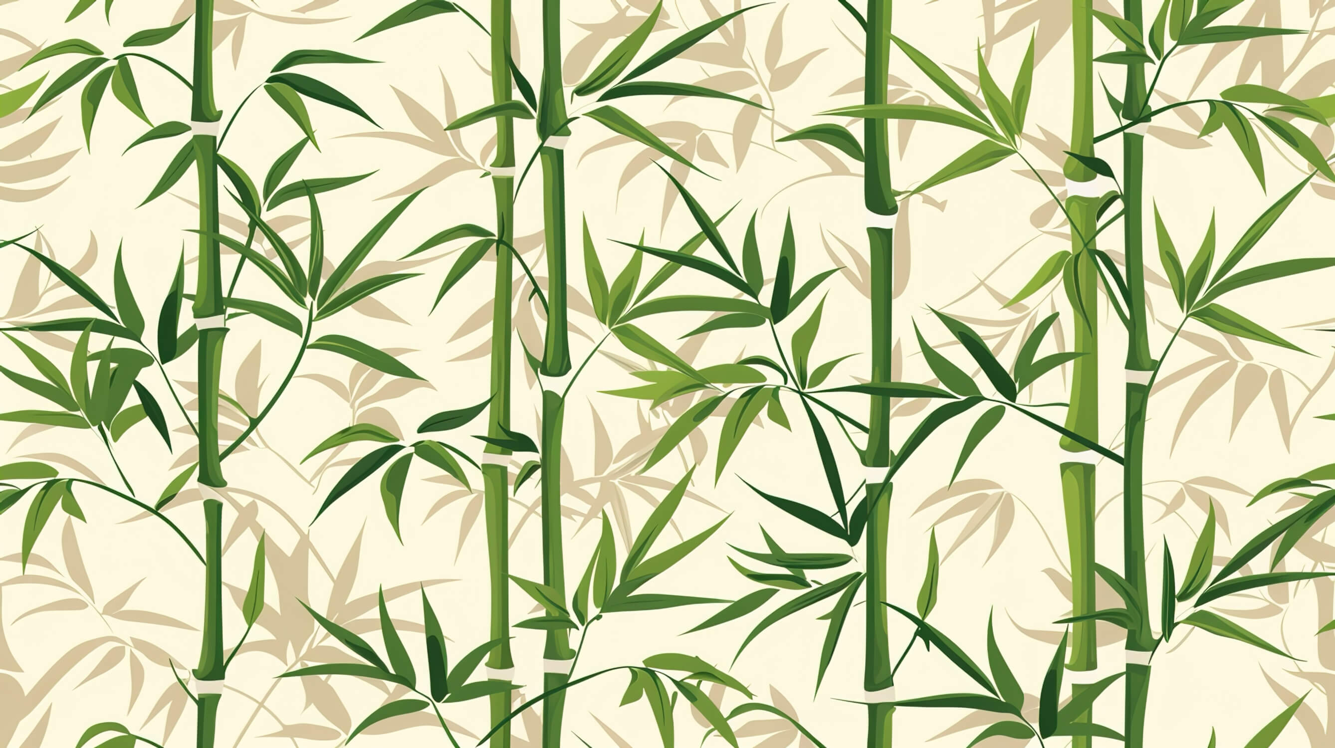 Elegant bamboo pattern design file showing natural green stems on beige background