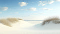 Beach mural wallpaper with coastal sand dunes shown in a bright modern living room, creating a serene atmosphere