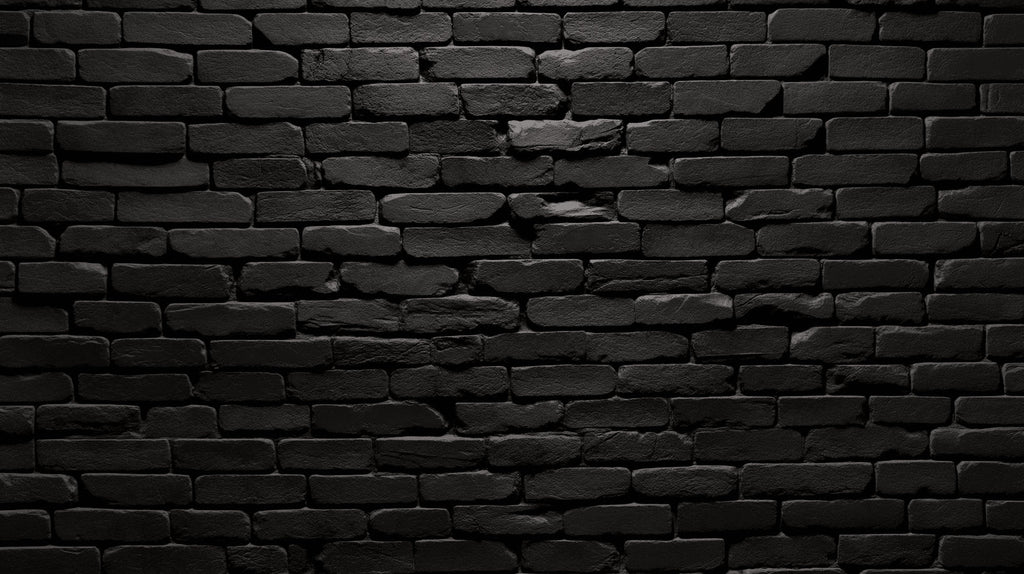 Industrial brick mural wallpaper adding character to minimalist bedroom with natural lighting