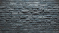 Grey brick mural wallpaper creating an industrial look in a modern living room with leather sofa