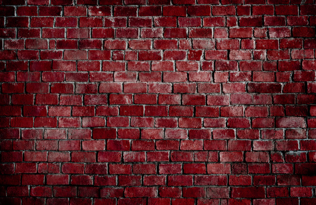 Design file of red vintage brick pattern showing authentic texture and weathered details