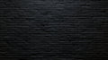 Black brick wallpaper in modern living room with leather sofa and metal lighting fixtures